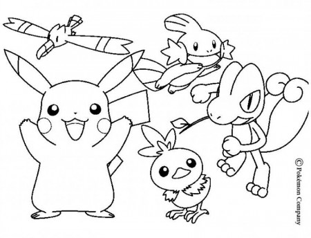mega mudkip Colouring Pages