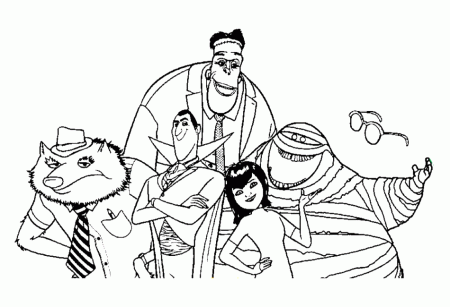 johnny hotel transylvania Colouring Pages