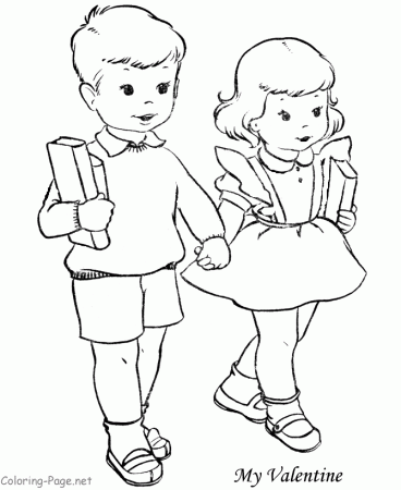 Coloring Pages - My Valentine