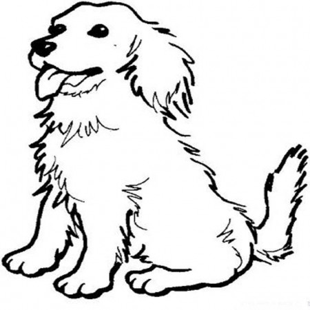 Coloring picture of dogs for kids - Coloring Pics