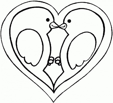 Coloring page : Love dove - Coloring.me