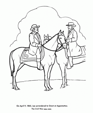 USA-Printables: Civil War Generals coloring pages - America Civil 