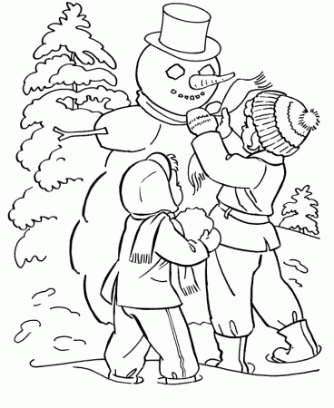 Winter Coloring Pages For Kids | Download Free Coloring Pages