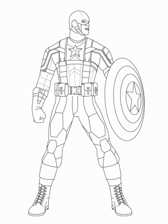 Free Printable Captain America Coloring Pages For Kids Coloring 