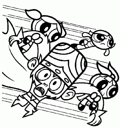 powerpuff girls Coloring Page For Kids | Coloring Pages