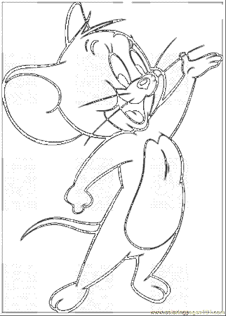 jerry cartoons tom and printable coloring page