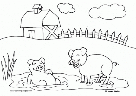 Animal Coloring Free Farm Animal Coloring Pages Coloring Sheet 