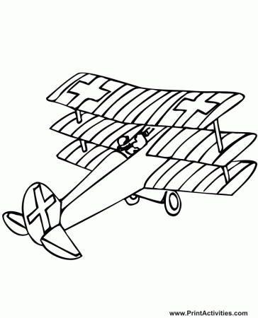 airplane activities Colouring Pages