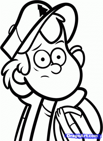How to Draw Dipper, Gravity Falls, Dipper Pines, Step by Step 