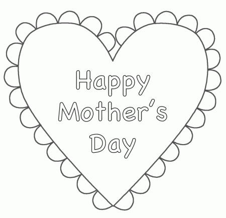 big celebrate mother's day coloring pages for kids | Best Coloring 
