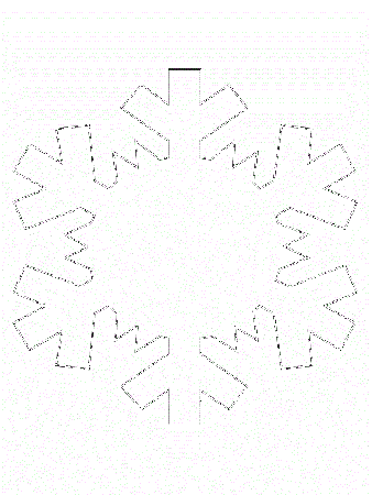 Child Snowflake Coloring Pages Free
