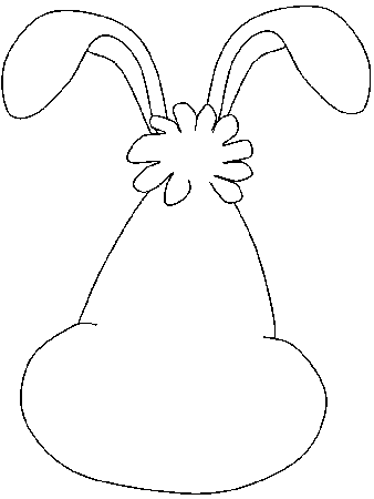 Printable Draw Bunny Easter Coloring Page | Coloring Pages 4 Free