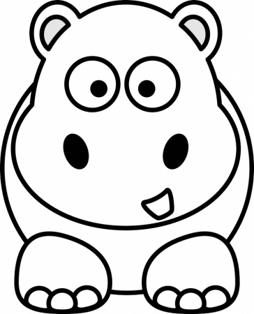 Hippopotamus Colouring Page Hippo Coloring Pages Printable 233359 