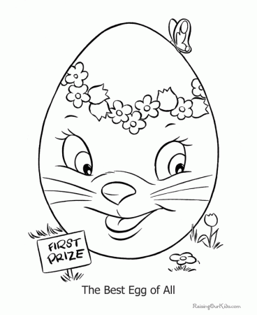 Easter egg coloring pages - 001