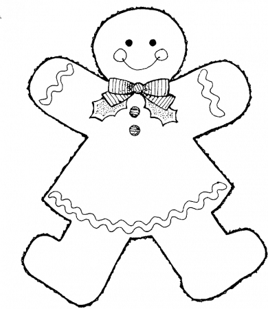 Style Gingerbread Boy Coloring Pages - Gingerbread Coloring Pages 