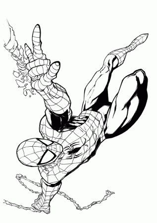 Spiderman Coloring Page | Free coloring pages