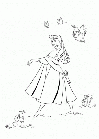 Princess Aurora Dance With Prince Coloring Pages - Princess 