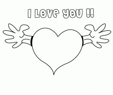 Free Printable I Love You Coloring Pages | Best Coloring Pages