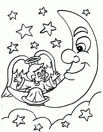Coloring Page - Christmas angel coloring pages 9