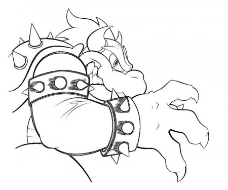 7 Bowser Coloring Page