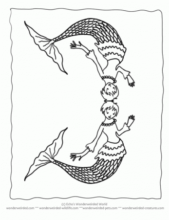 Merman Coloring Pages