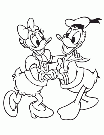 Donald And Daisy Duck Drawings | Cartoon Inside