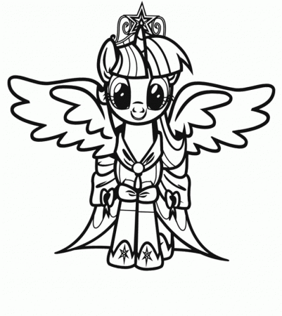 Twilight Sparkle My Little Pony Coloring Page: Twilight Sparkle My 