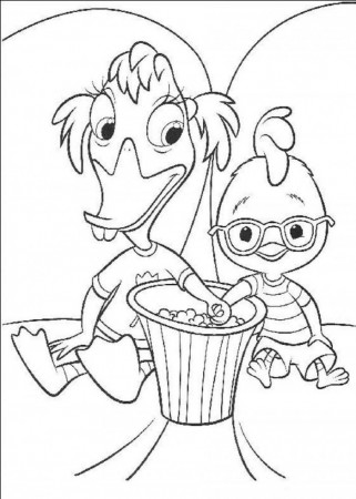 Chicken Little Characters Coloring Pages | 99coloring.com