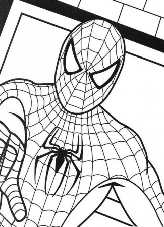 Spiderman colouring sheet. Check out our other ... | Activity Sheets