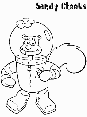spongbob characters Colouring Pages (page 3)