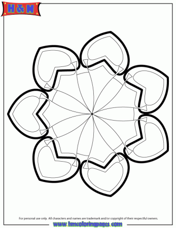 Simple Mandala 7 Coloring Page | HM Coloring Pages