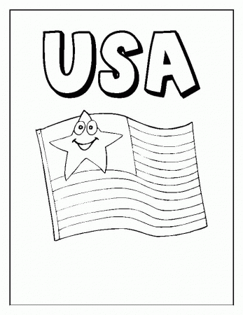 USA flag coloring pages | Coloring Pages