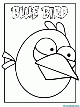 Angry Birds Blue Bird Coloring Pages Angry Birds Coloring Pages 