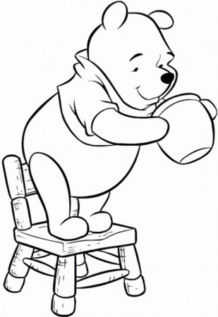 Winnie The Pooh Drawings - HD Printable Coloring Pages