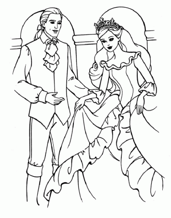 Barbie And Ken Coloring Pages To Print - Free Printable Coloring 