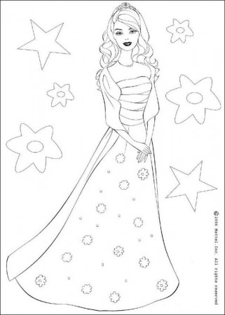 Coloring Pages Barbie Print
