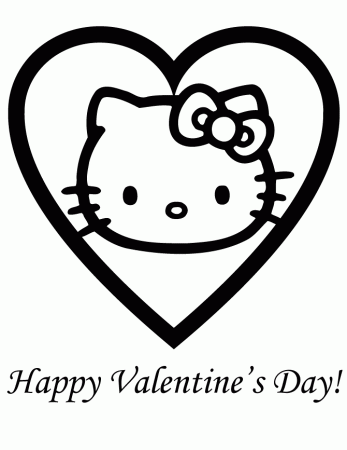 Hello Kitty Valentine Coloring Pages - Free Printable Coloring 
