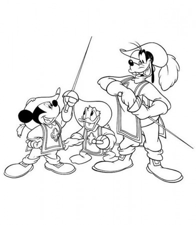 Coloring pages 3 musketeers - picture 6