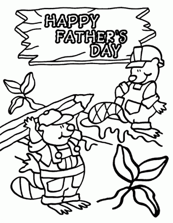 Fathers Day Coloring Pages (7) | Coloring Kids