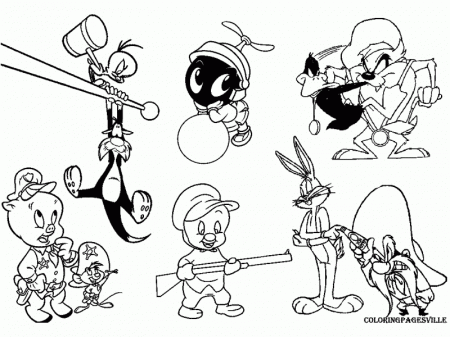 Baby Looney Tunes Taz Coloring Pages | Best Cartoon Wallpaper