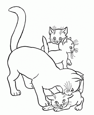 Free Cat coloring pages For Children | Printable Coloring Pages