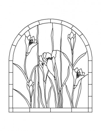 Free Flower Patterns For Stained Glass