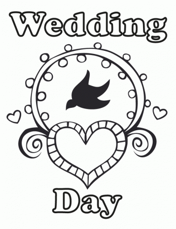 Wedding Coloring Pages For Kids | Coloring Pages