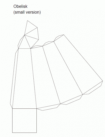 Paper Models of Obelisks
