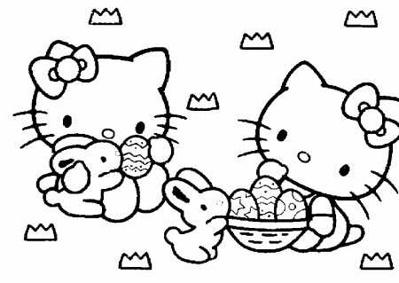 Easter Coloring Pages Hello KittyColoring Pages | Coloring Pages