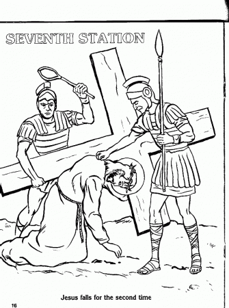 Stations Of The Cross Coloring Pages | Coloring Pages