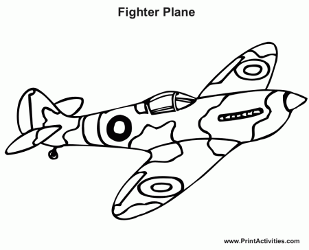 Aircraft Coloring Pages — Craft for Kids Ideas