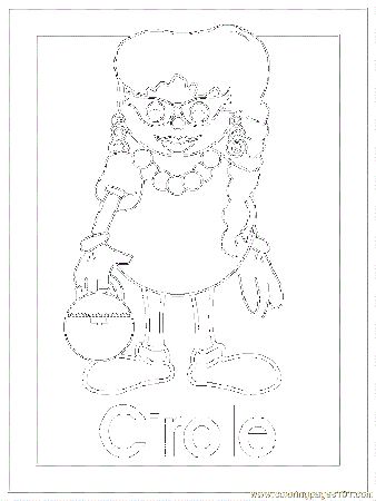 Coloring Pages B Circle (Architecture > Shapes) - free printable 