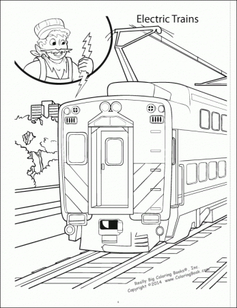 Coloring Books | Trains Really Big Coloring Book
