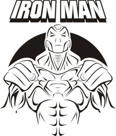 Armed Iron Man coloring page | Kids Coloring Page